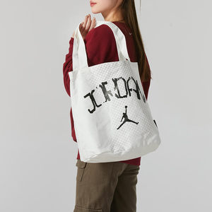 
Jordan tote bag white women's bag shoulder bag 25 spring new travel storage bag AJ computer bag handbag