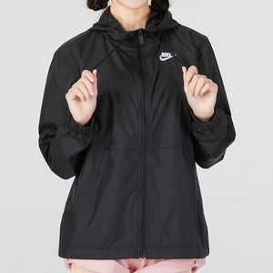 
Nike Nike Black Jacket Women's 2026 New Sportswear Top Hooded Casual Windproof Jacket DM6180