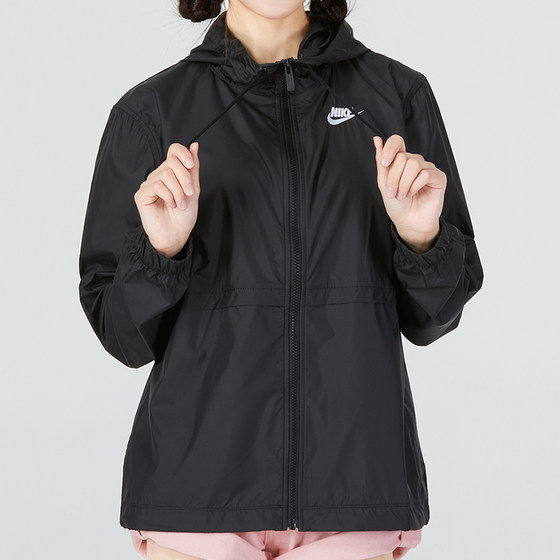 
Nike Nike Black Jacket Women's 2026 New Sportswear Top Hooded Casual Windproof Jacket DM6180