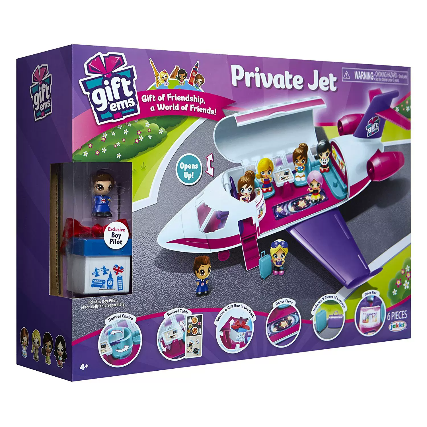 gift环球礼盒私人飞机旅游巴士酒店套装玩具模型交通工具场景礼物-Taobao