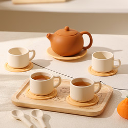 Silicone Children's Tea Set, Cute Baby Play House Toy, Food-Grade, Drinkable Teapot, Afternoon Tea Cup