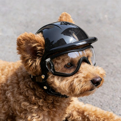Pet Outdoor Helmet, Windproof Transparent Glasses, Sunglasses, Dog Goggles, Corgi, Shiba Inu, Teddy, Motorcycle Accessories