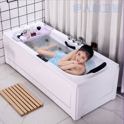 Thickened Bathtub, Acrylic Bathtub, Soaking Bathtub, Surfing Massage, Constant Temperature Bathtub, Bathtub for Adult Home Use