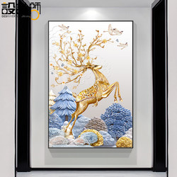 Living Room Decorative Painting, Wall Corridor Aisle Mural, Simple Dining Room Wall Painting, High-End New Entryway Hanging Painting