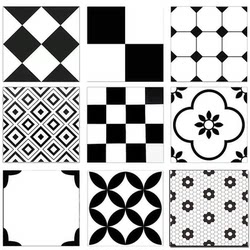 Scandinavian Black and White Plaid 600×600 Parquet Tiles Antique Kitchen and Bathroom Store Non-Slip Matte Checkerboard Floor Tiles