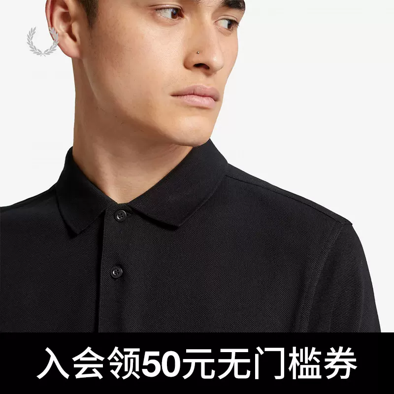 FRED PERRY男士POLO衫2023秋冬休闲麦穗刺绣重磅短袖多彩T恤M6000-Taobao