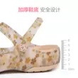 Giày VEBLEN Veblen Croc Nữ Mùa Hè 2024 Mới Giày Đi Biển Thông Thường Giày Sandal Bên Ngoài Đế Dày Chống Trơn Trượt 