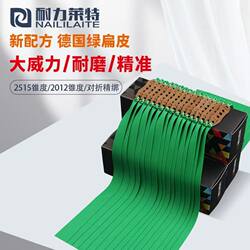 Endurance Light Violent German Green High Elasticity Large Taper 2515/2012 Precision Anti-Freeze Flat Rubber Band Set with Frame