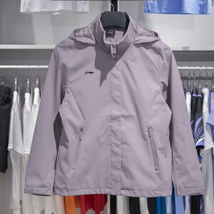 
Li Ning Windbreaker Women's 2024 Autumn and Winter New Solid Color Versatile Casual Sports Windproof Women's Jacket Jacket for Women