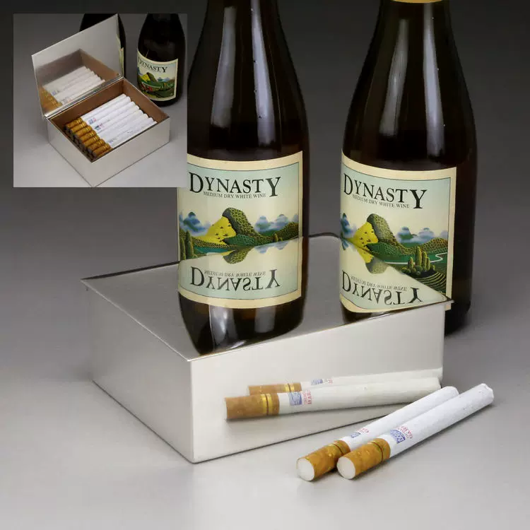 307克美国纯银925 雪茄盒台式烟盒B 西洋古董银器-Taobao