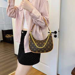 Fashion Classic Monogram Dumpling Underarm Bag, Single Shoulder Crossbody Moon Bag, Light Luxury Handbag, 2026 New High-End Trendy Model