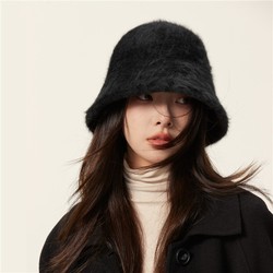 Hong Kong Purchasing Paris Designer Co-branded Plush Fisherman Hat 2024 New Women's Autumn And Winter High-end Basin Hat