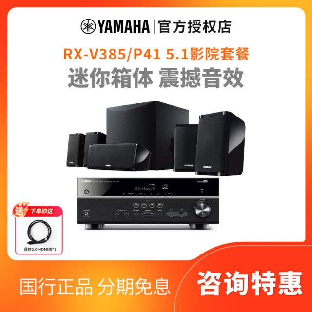 YAMAHA/Yamaha RX-V385/NS-P41 Digital 5.1 Family Cinema Sound speaker set