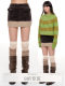 NECY old corduroy threaded grinding short skirt retro skirt American short skirt A-line autumn and winter style