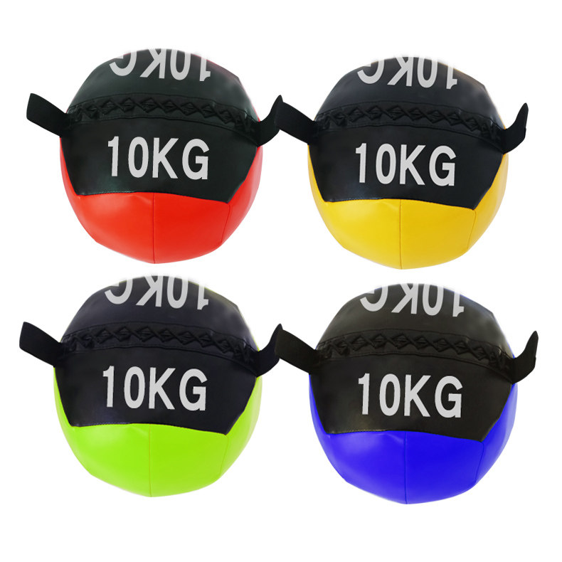 피트니스 소프트 메디신 볼 스쿼시 무게 베어링 볼 환경 보호 비탄성 솔리드 요가 피트니스 스쿼시 훈련 장비 중력 볼-