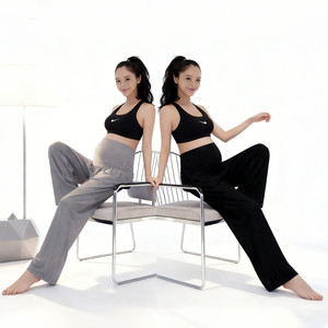 
Modal maternity fitness wear sports trousers large size loose yoga pajamas during pregnancy wide waist summer leggings