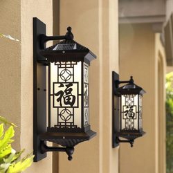 Solar Outdoor Wall Light Villa Garden Corridor Courtyard Light Outdoor Waterproof Gate Exterior Wall Pillar Light Led Light