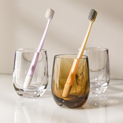 Pc Household Mouthwash Cup, Toothbrush Cup, Light Luxury Toothbrush Holder, Drop-Resistant Toothbrush Holder Set, Couple Toothbrush Cup, Transparent