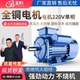 Motor 220V single-phase pure copper small two-phase 0.75/1.1/1.5/2.2/3/4KW asynchronous motor motor