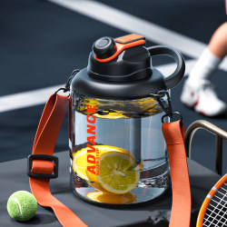 Extra-Large Capacity Water Cup, High-Temperature Resistant Sports Water Bottle, Portable Plastic Water Jug for Men, Space-Grade Drop-Resistant Big Belly Cup