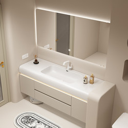 Cream Style Integrated Basin Bathroom Cabinet Bathroom Bathroom Washbasin Basin Washbasin Cabinet Combination