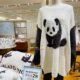Japan you gelato pique winter pajamas for women, soft giant panda thickened cartoon home clothes set GP