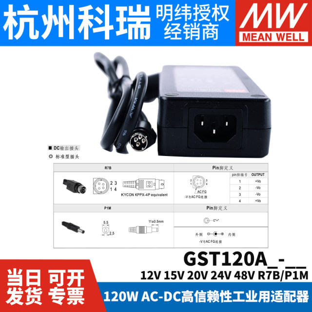 Alimentation à Découpage GS GST120A - Modèles A12/A15/A20/A24/A48 - Adaptateur R7B P1M Pour 12V Ou 24V
