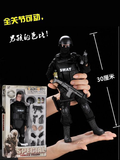 Pattiz 1/6 SWAT 特殊警察兵士モデル - アクションフィギュア
