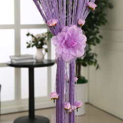 Korean-Style String Curtain Tie Polyester Curtain Tieback Decorative Butterfly Buckle Tie Rope Window Decoration Accessories