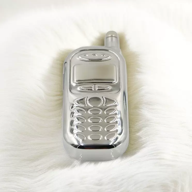 奇异形复古手机型304不锈钢小酒壶迷你3盎司优质镜面随身酒具2两-Taobao 