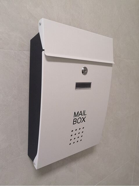 High-end iron European-style mail box, mailbox and suggestion box, outdoor wall-mounted, rain-proof and waterproof