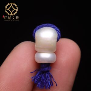 
Natural raw mineral pearl three-way Buddha head bucket beads diy literary play loose beads bracelet bracelet accessories with beads