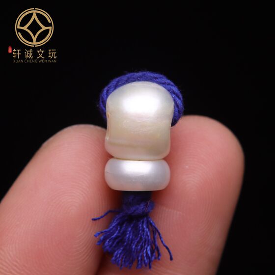 
Natural raw mineral pearl three-way Buddha head bucket beads diy literary play loose beads bracelet bracelet accessories with beads