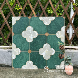 French Retro 600X600 Patterned Tiles Bathroom Floor Tiles Kitchen Balcony Floor Tiles Homestay Coffee Milk Tea Shop Tiles