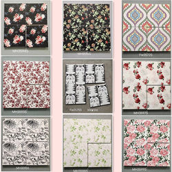 Black and White Patterned Tiles 300 Kindergarten Bathroom Children's Room Wall Tiles Cartoon Barber Shop Hair Salon Comic Avatar Floor Tiles