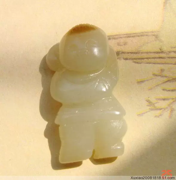 白玉 和田青白玉 独角瑞兽 清代 和田白玉瑞兽（望天