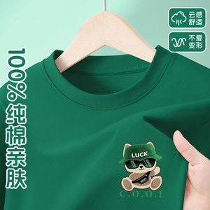 
Boys' long-sleeved cotton T-shirt 2025 new spring and autumn baby boy handsome and fashionable round neck top spring and autumn trendy style