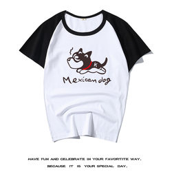 diy Shinjuku style short-sleeved Mexican dog European and American simple pet prosperity for boys and girls soft trendy clothes cotton T-shirt