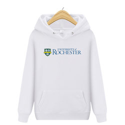 U of R Rochester University Uniform Sweatshirt Youth Student Class Uniform Winter Fleece-Lined Thickened Hoodie