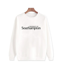 Soton University of Southampton, Uk, Sweatshirt, Men's Crew Neck Pullover, Winter Fleece-Lined and Thickened, Couple's Class Uniform