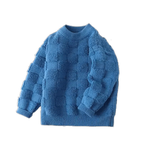 
Yalu Children's Clothing 2025 New Children's Sweater Medium Large Children's Fashion Pullover Knitted Sweater Boys and Girls Loose Tops