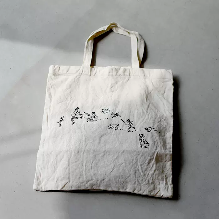 R&D.M.Co- | EMBROIDERY TOTE BAG 日本制亚麻刺绣手提包-Taobao