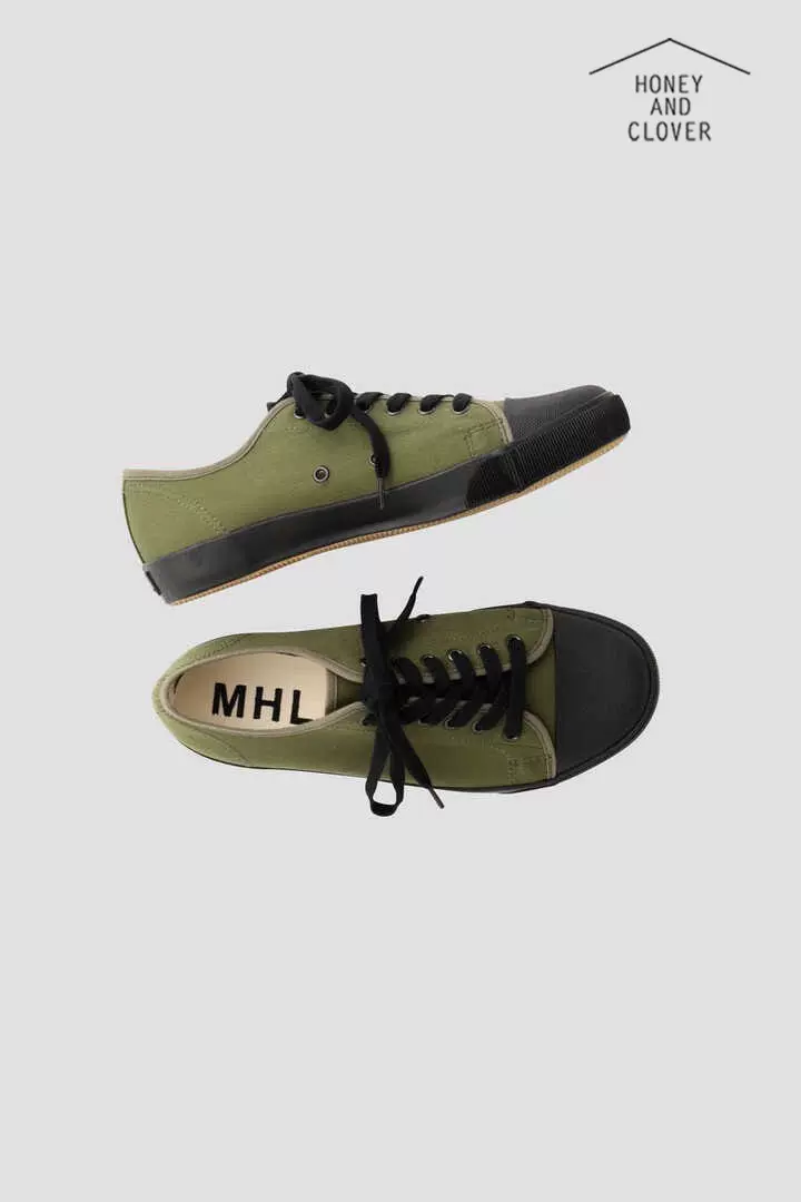 现货日版MHL. ARMY SHOES日系经典定番低帮复古休闲帆布鞋球鞋-Taobao Singapore