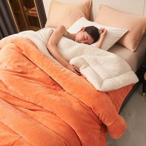 
Casual lamb velvet double blanket Falaiguai blanket nap warm velvet milk autumn and winter double multi-functional velvet blanket