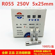 R055 RO55 tích cực phản ứng tổng hợp 5x25mm ống cầu chì gốm 0,5A 1A 2A 3A 4A 5A 6A 8A 10A