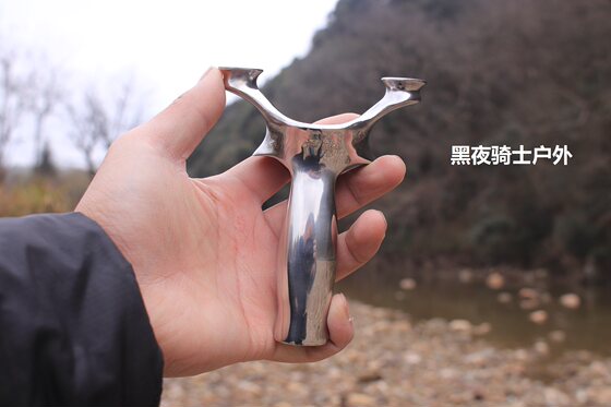 
Night Knight outdoor steel leopard flat rubber band slingshot, outdoor competitive all-steel heavy bow high precision