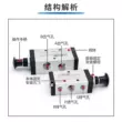 Van tay công tắc khí nén 4R210-08 Bộ điều khiển xi lanh hai vị trí năm chiều 4R310-10 Van khí đảo chiều bằng tay công tắc áp suất khí nén công tắc máy nén khí Công tắc khí nén