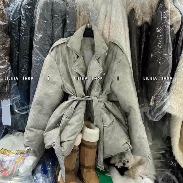 2024 winter thin down jacket for women new design tie-dye thickened warm white duck down jacket mid-length
