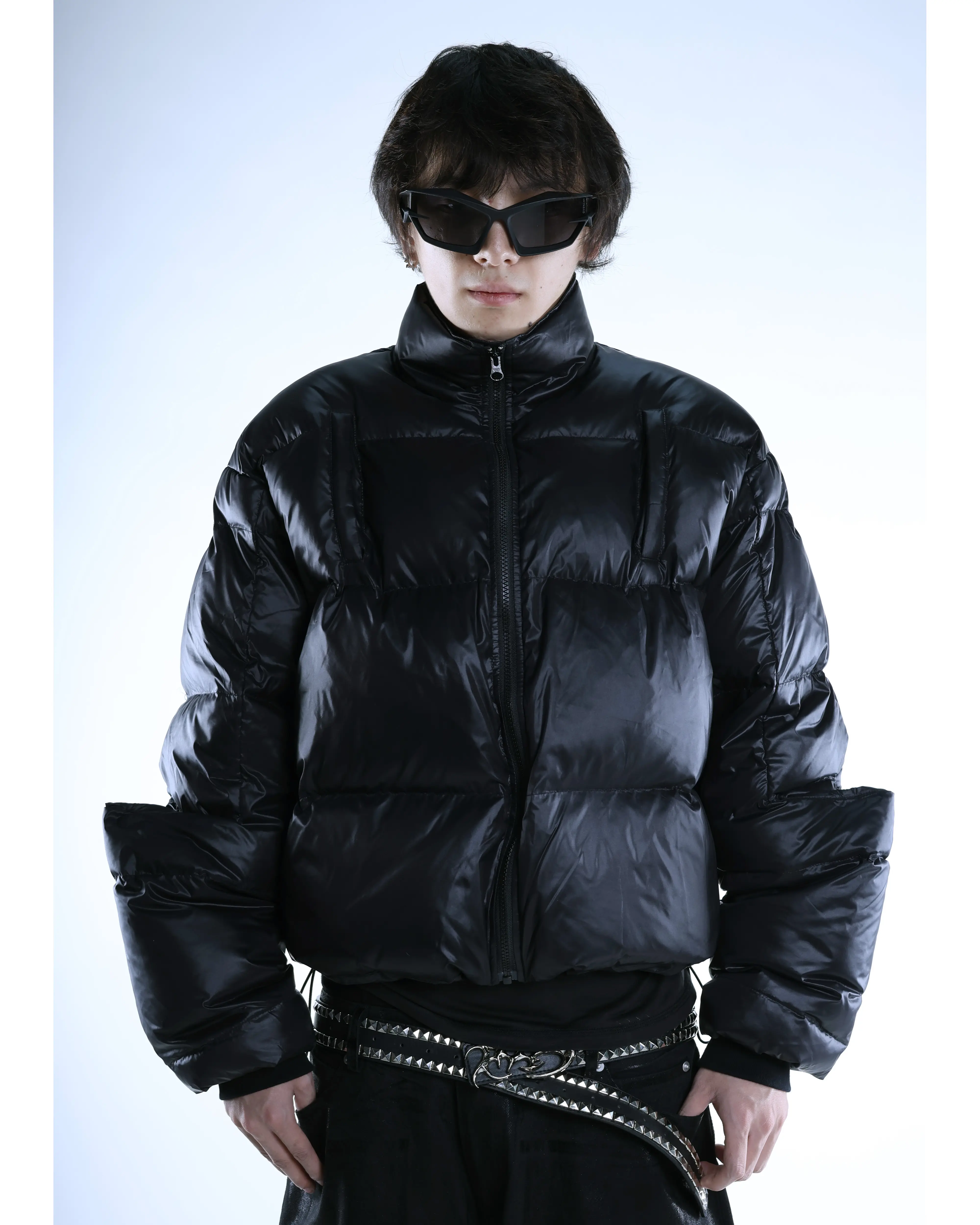 PCCVISION] 3MAN0N 述べ fur collar MA1 jacket