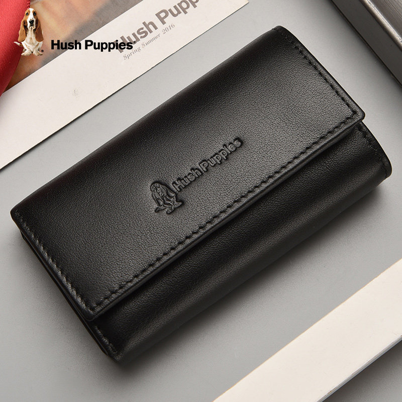 Pak Kunci Kulit Pria Hush Puppies Kulit Sapi Horizontal Multi